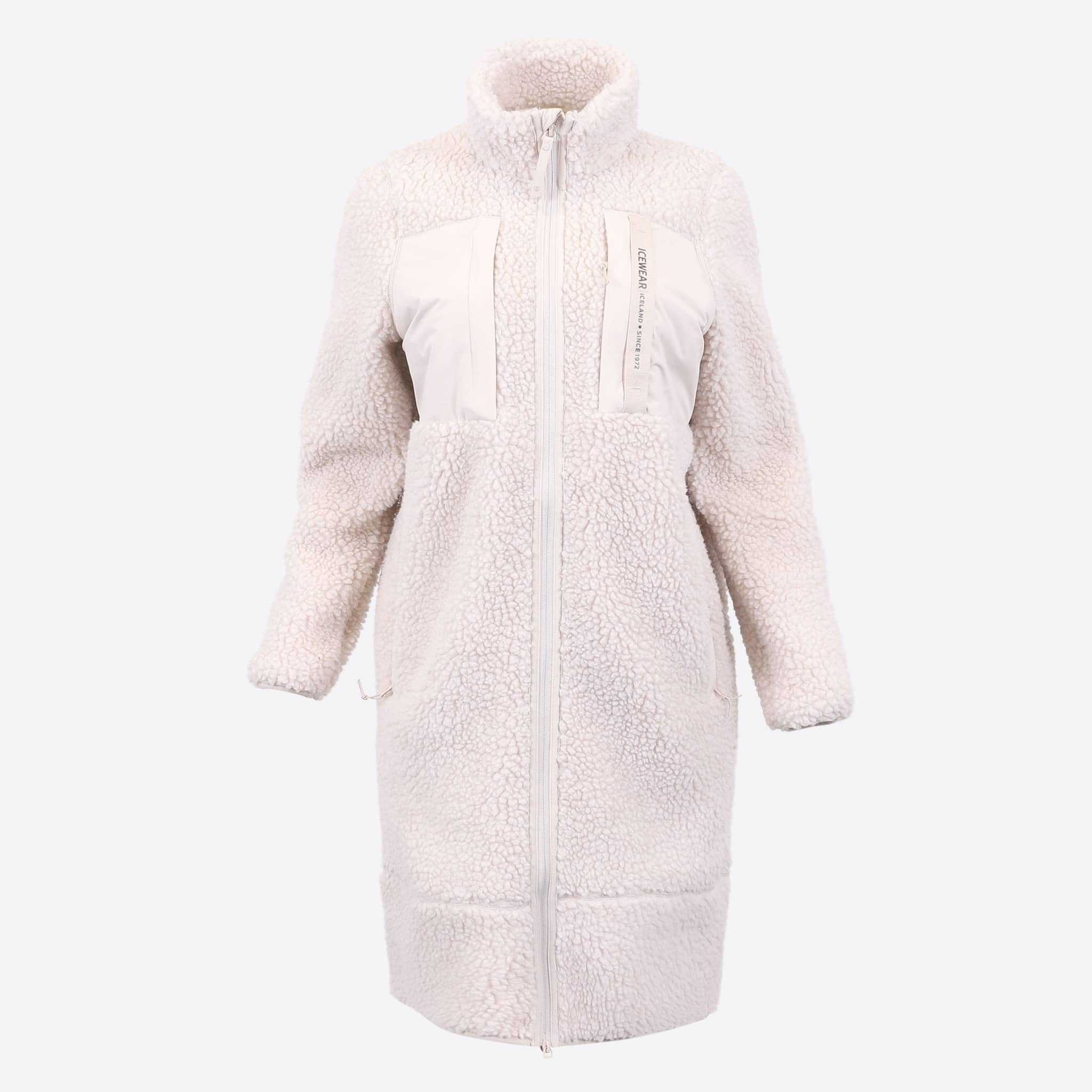 Hergilsey sherpa wool long coat